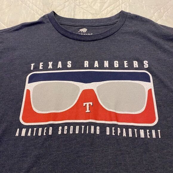 MLB Texas Rangers Amatuer Scouting Department T shirt Large - Picture 2 of 5